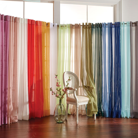 Bh Studio Sheer Voile Grommet Panel, How To Make Sheer Curtains With Grommets