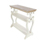 White Farmhouse Wood Console Table, 32 x 38, , on-hover image number 1