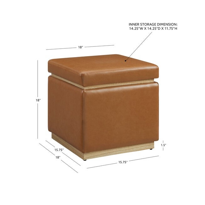 Sunny Square Strg Ottoman Storage Ottomans, , alternate image number 4