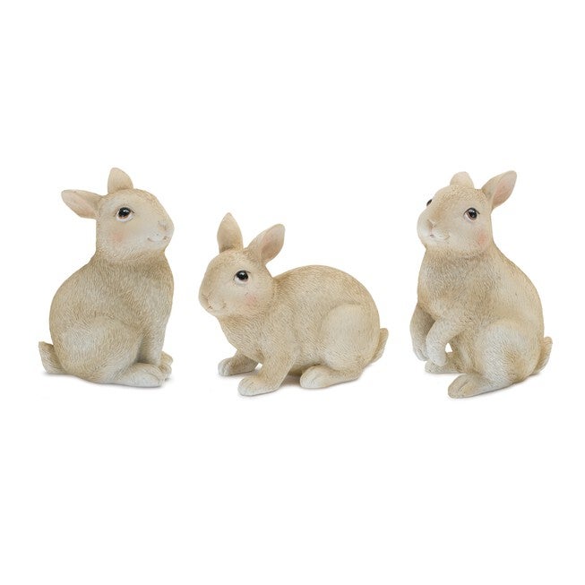 Mini Bunny Rabbit Figurine (Set of 12), BROWN, hi-res image number null