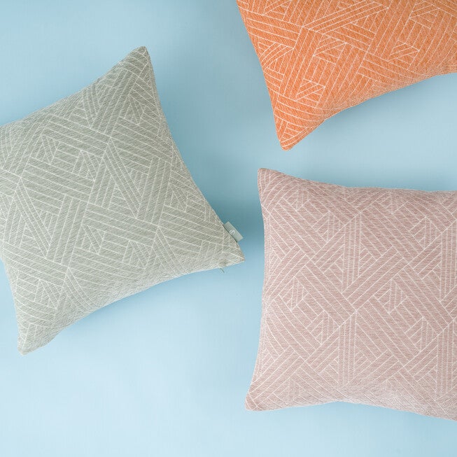 Diamond Geo Chenille Woven Jacquard Accent Pillow, , alternate image number 2