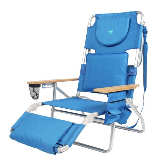 Deluxe Ostrich 3 In 1 Beach Chair Brylane Home