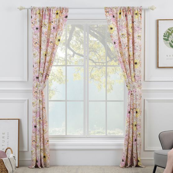 Misty Bloom Curtain Panel, , alternate image number null