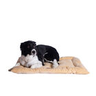 Large Pet Bed Mat , Dog Crate Soft Pad With Poly Fill Cushion, BEIGE, hi-res image number null