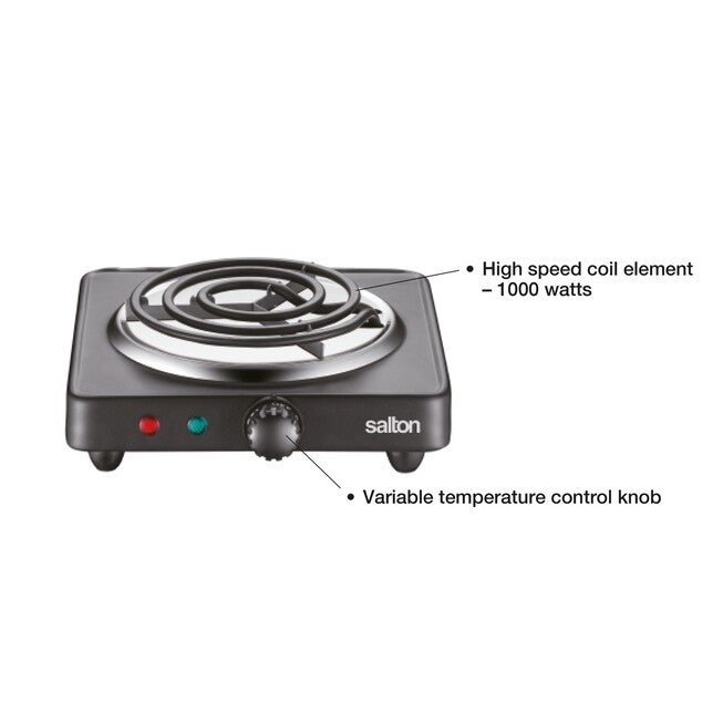 Portable Cooktop - Single Burner Black, , alternate image number null