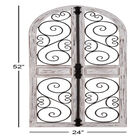 Grey Vintage Ornamental Wood Wall Décor, , alternate image number null