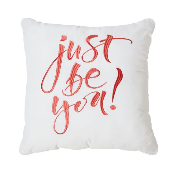BrylaneHome® Studio Turner Embroidered Accent Pillow, AQUA GRAY ORANGE BrylaneHome® Studio Turner Embroidered Accent Pillow, AQUA GRAY ORANGE
