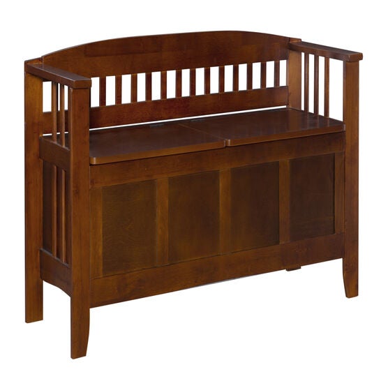 Split Seat Storage Bench, , alternate image number null