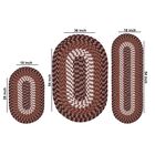 Alpine Braid Collection Reversible Indoor Area Rug, 3 Piece Set , , on-hover image number null