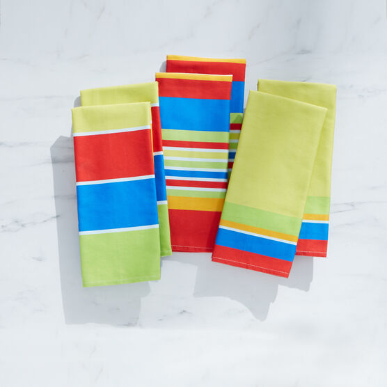 BH Exclusive Set of 6 Santa Fe Kitchen Towel Set, MULTI
