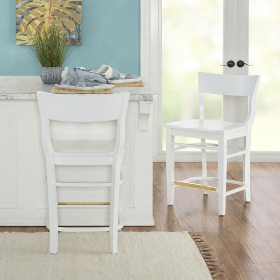 Chandler Counter Stool White Set of 2, , alternate image number null