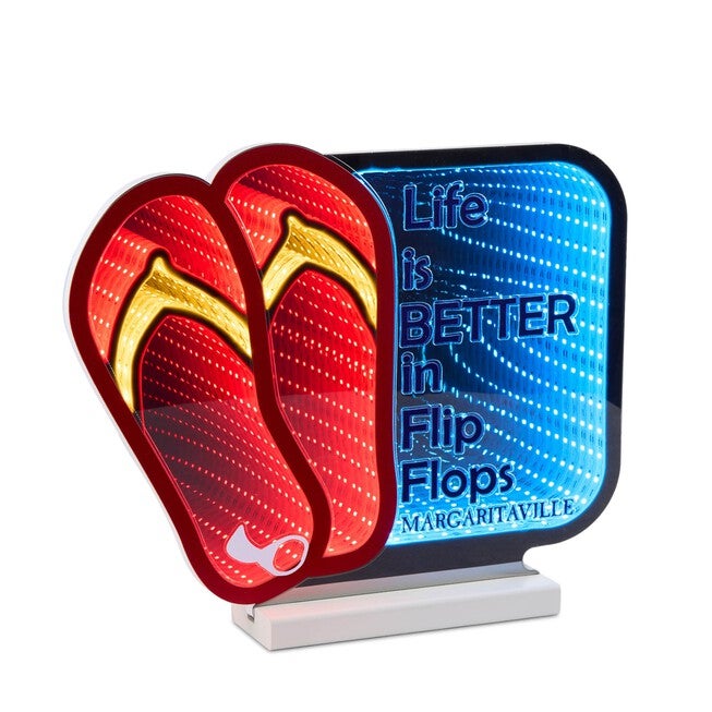 Margaritaville Flip Flop EkkoLight 12 inchesH, RED BLUE, hi-res image number 0
