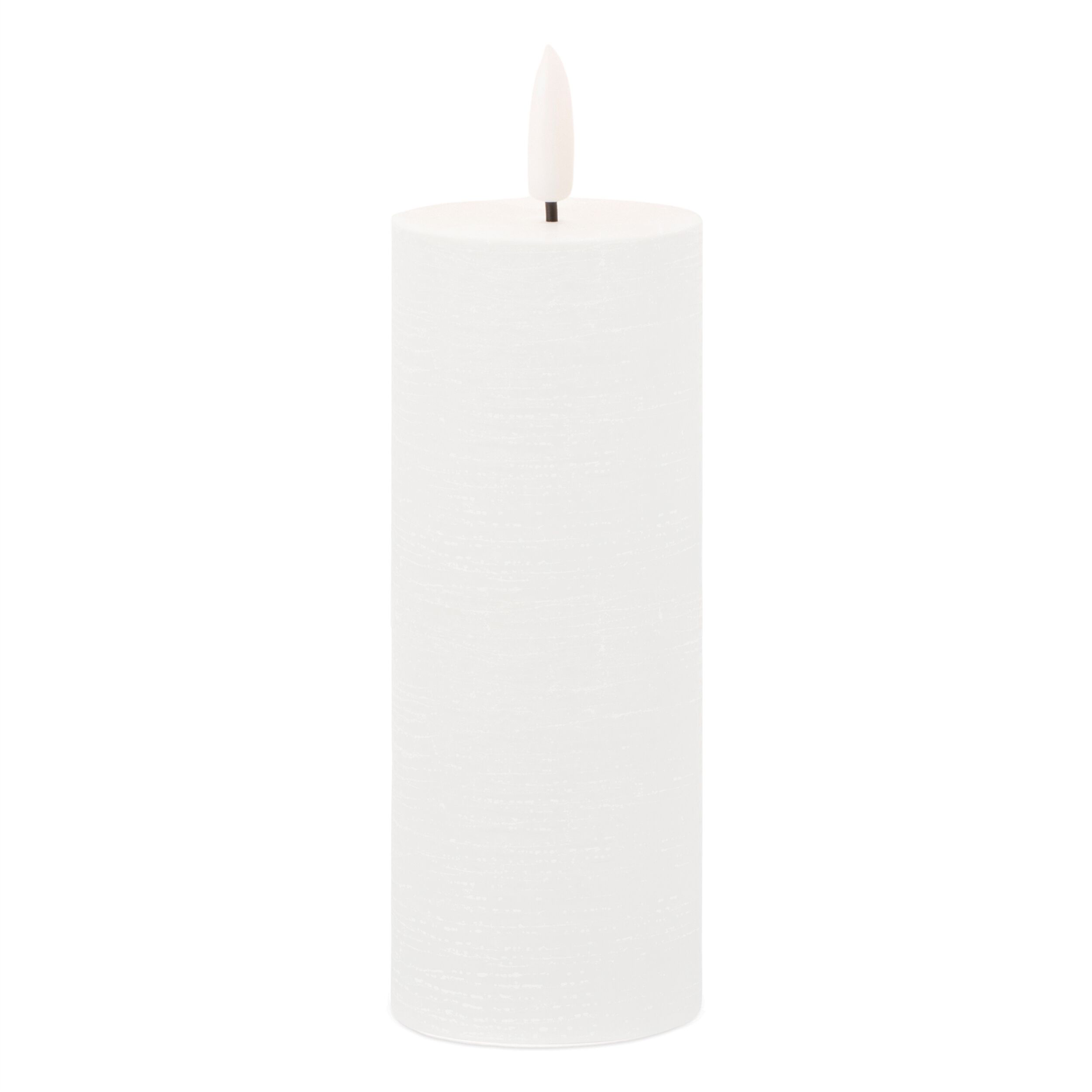 FIA Wick White Pillar Candle Set of 4, WHITE, hi-res image number 0