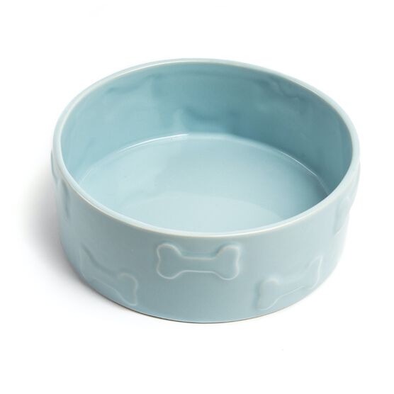 Set Of Two Manor Blue Large Pet Dog Bowls, , on-hover image number null