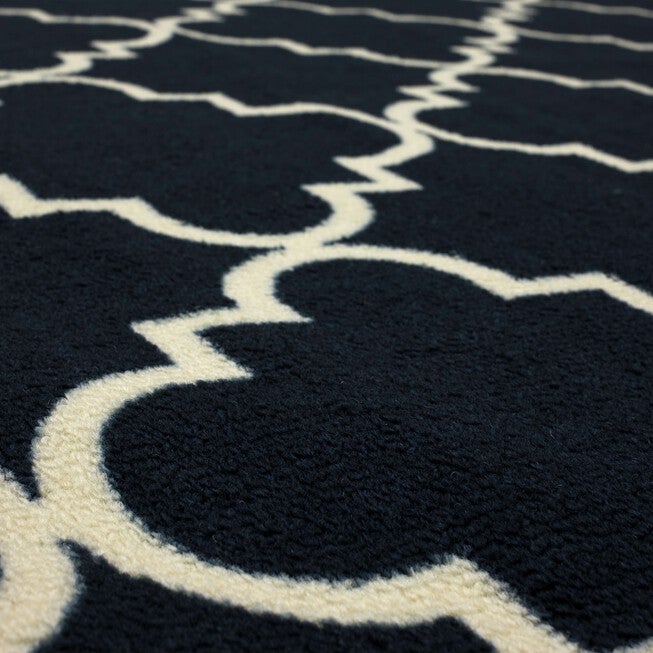 Fancy Trellis Navy 6' X 9', , alternate image number null