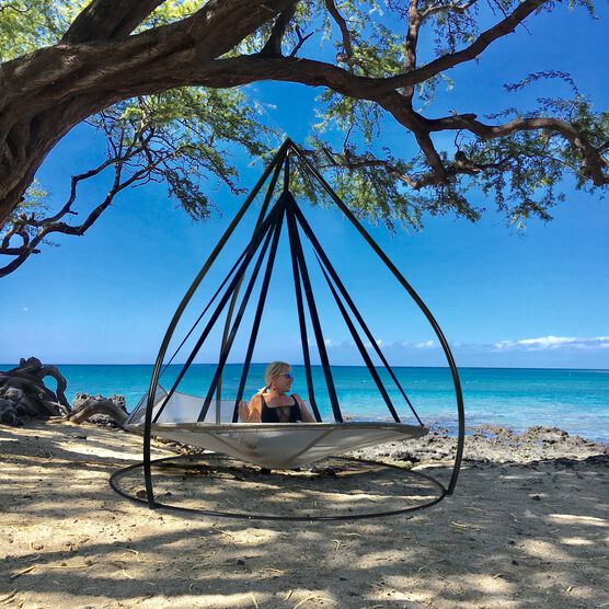 7ft dia Hammock Flying Saucer Hanging Chair Set W/ Stand, , alternate image number null