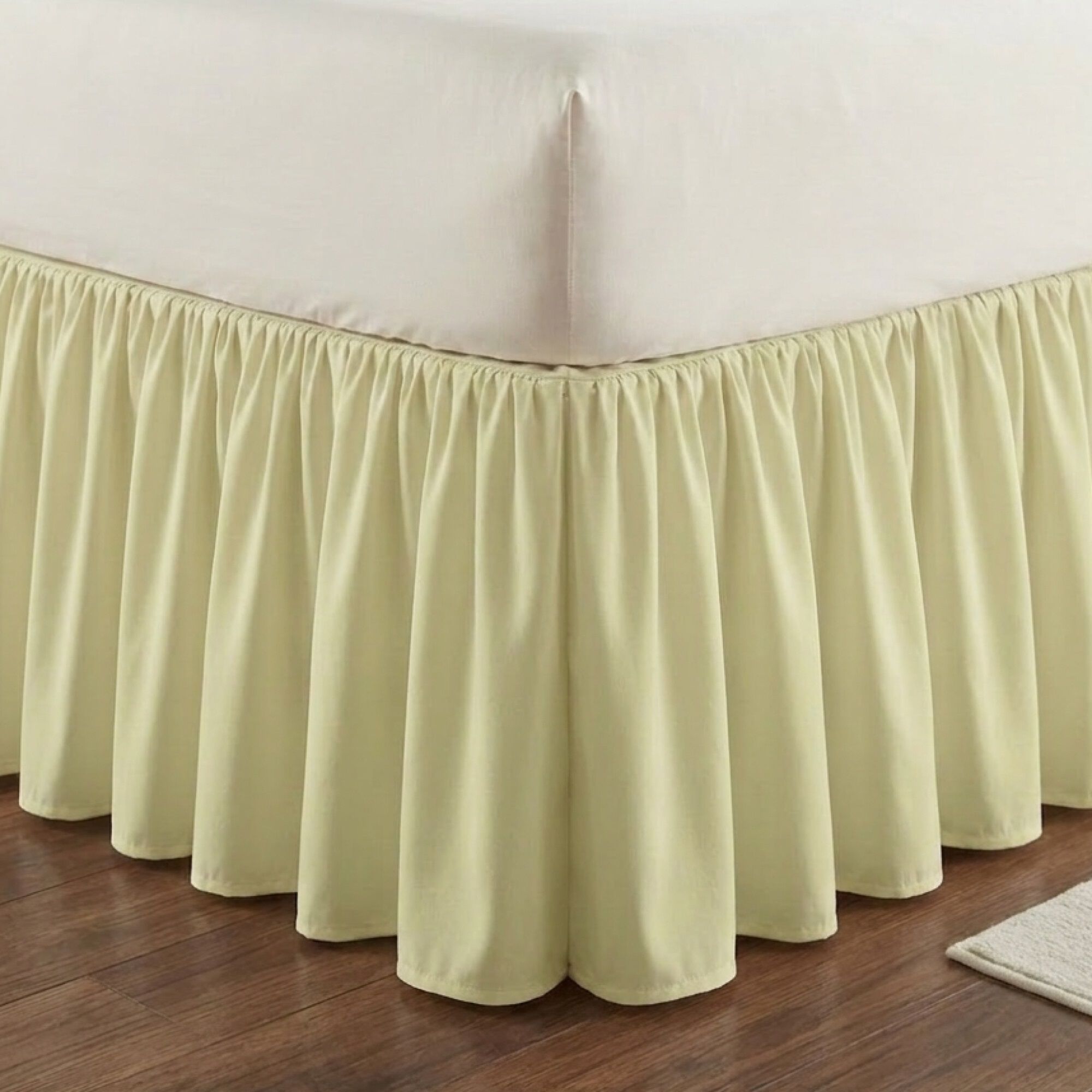 Landris Elegant Ruffled Bedskirt, LIGHT GREEN, alternate image number 2