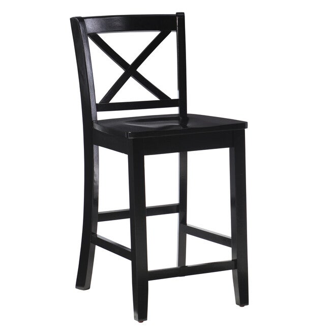 Ballymore X Back Counter Stool, BLACK, hi-res image number 0