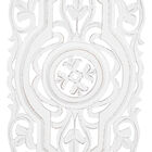 Set Of 2 White Mango Wood Farmhouse Abstract Wall Décor, , alternate image number null