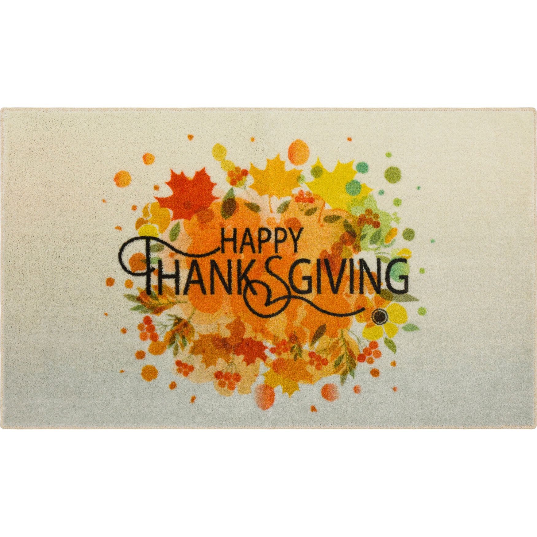 Seasonal Thanksgiving Leaves Spice Kitchen Rug, Spice | Brylane Home