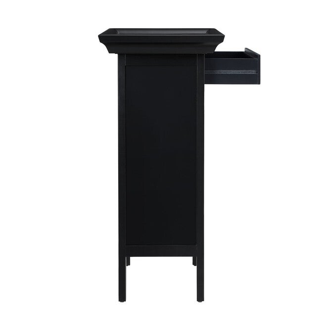 Black with "Merlot" Rub through Wine Cabinet, , alternate image number 5