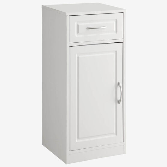 Bathroom 1 Door/1 Drawer Base Cabinet, WHITE, hi-res image number null
