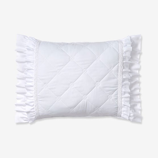 Grace Eyelet Ruffle Sham, 