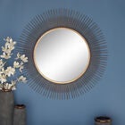 Gold Modern Metal Wall Mirror, , alternate image number null