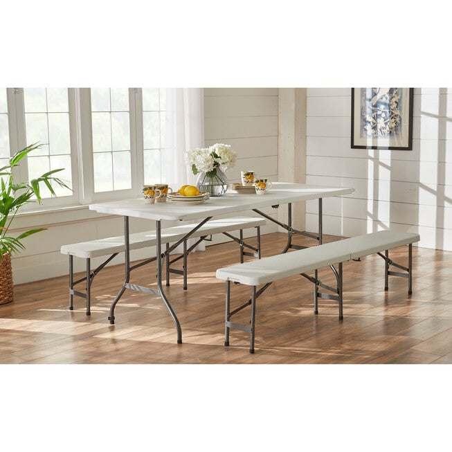 6’ Fold-In-Half Resin Table, , on-hover image number null