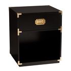 Campaign Tall Storage Side Table with Drawer, , on-hover image number null