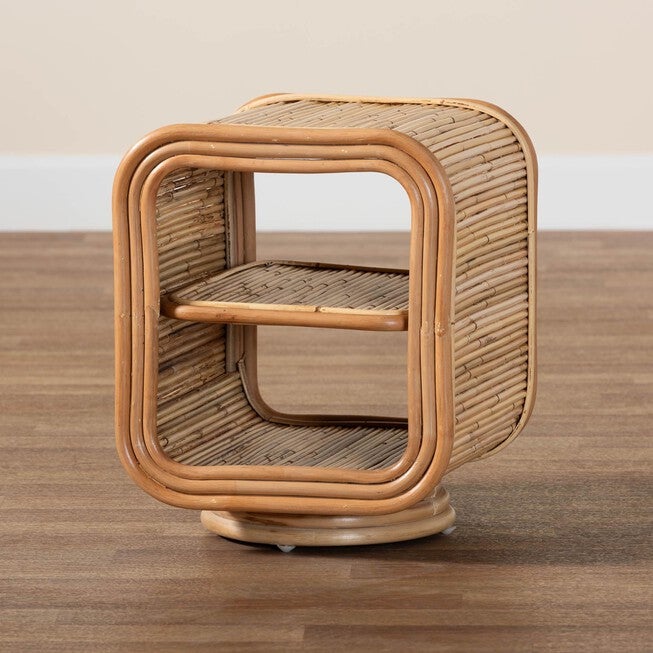 Bethari Bohemian Natural Rattan Nightstand, , alternate image number null
