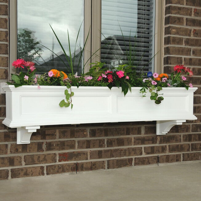 Fairfield 5' Window Box, WHITE, hi-res image number 0