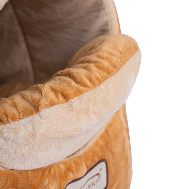 Cat Pet Small Dog Cave Shape Bed, Brown, , alternate image number null
