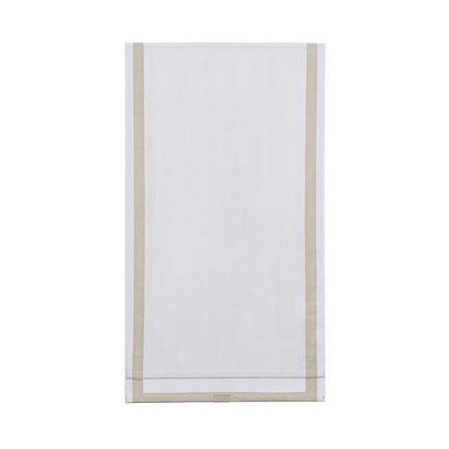 Cordless Inset Border Flat Roman Shade, , alternate image number null