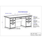 Executive Desk Writing Desk, , alternate image number null
