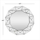 Silver Glam Wood Wall Mirror, , alternate image number null