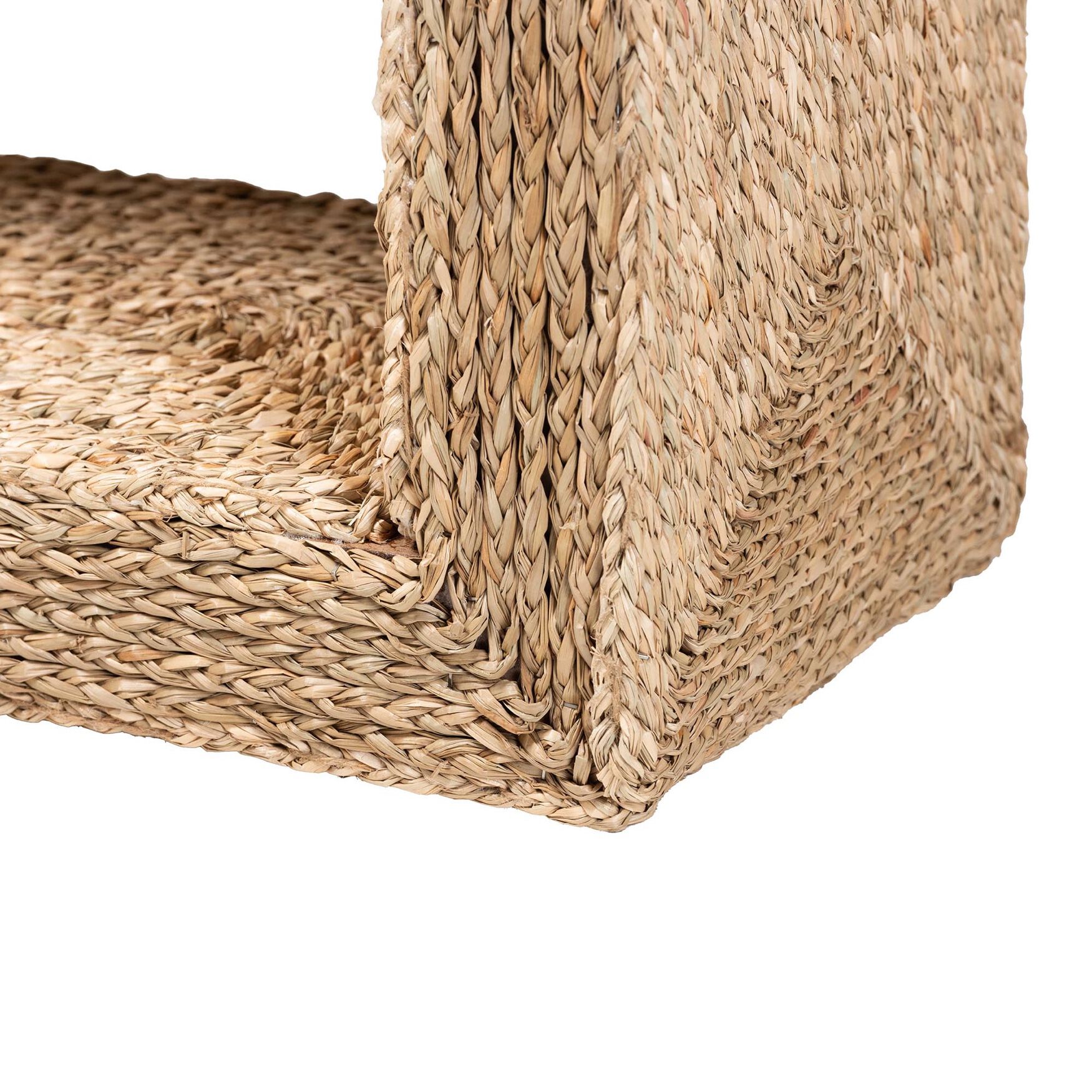 Adonica Modern Bohemian Natural Brown Jute and Wood End Table, , alternate image number 9