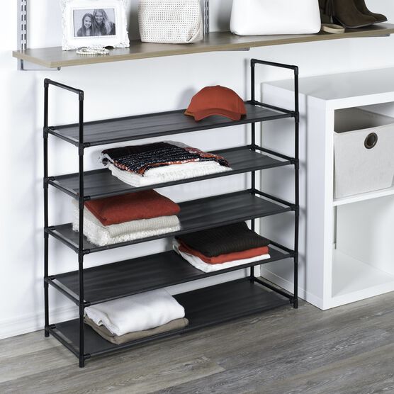 5 Shelf Stackable Fabric Shoe Rack, , alternate image number null