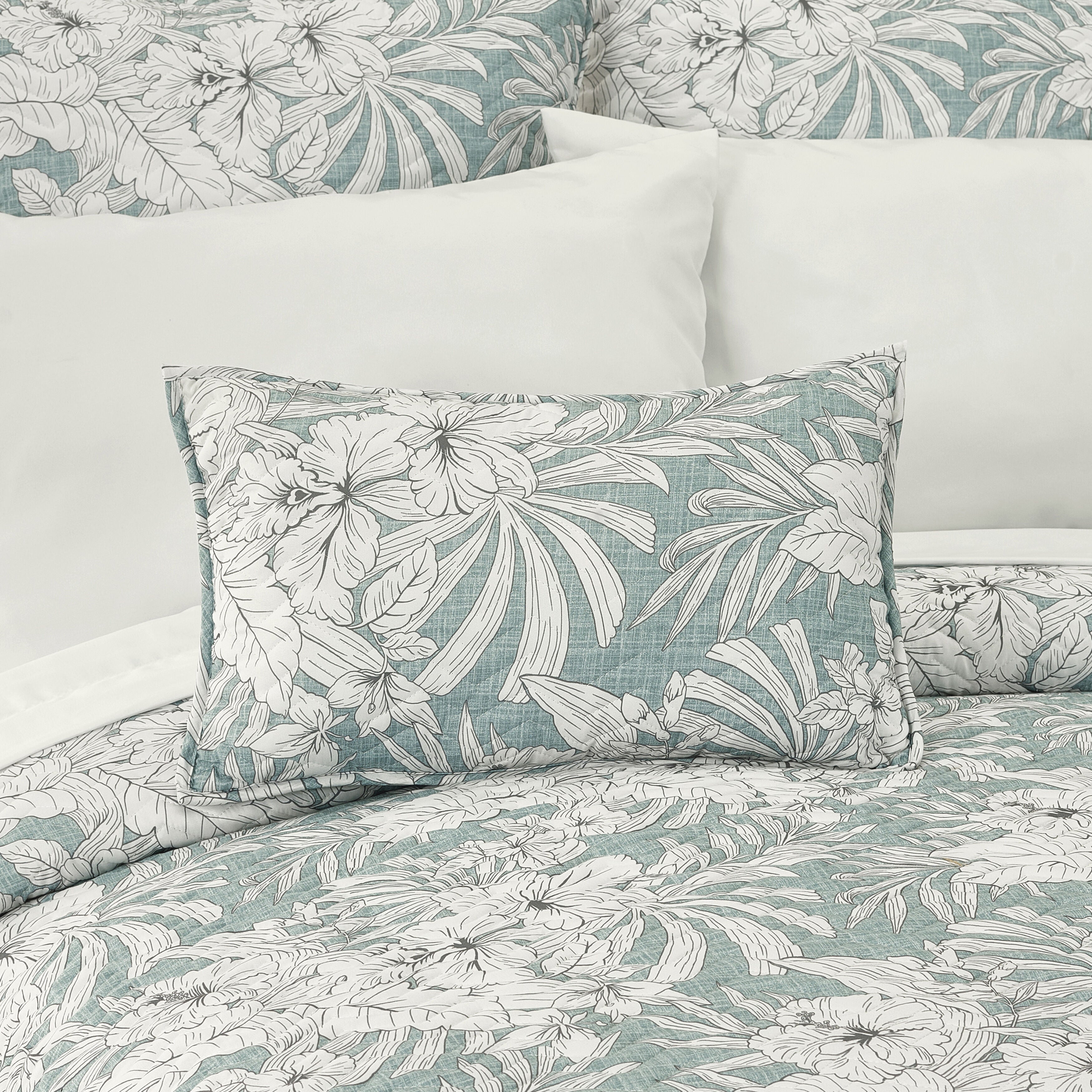 AUCKLAND QUILTED BOUDOIR DECORATIVE THROW PILLOW