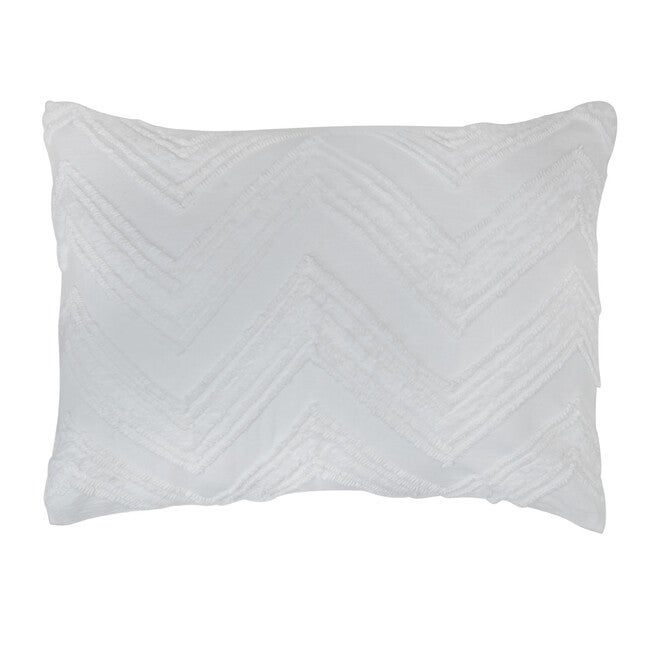 Caleb Chevron Sham, WHITE, hi-res image number 0