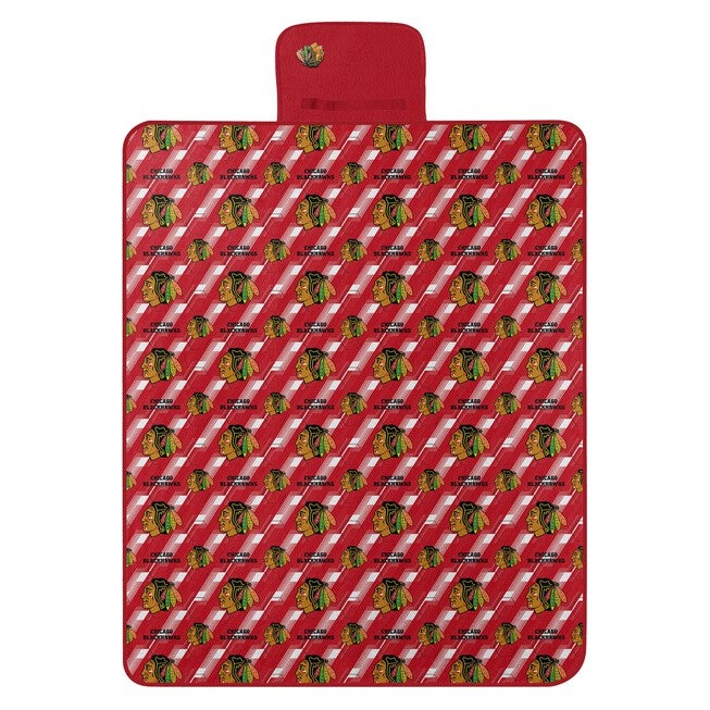 Blackhawks Hex Stripe Picnic Blanket, MULTI, hi-res image number null