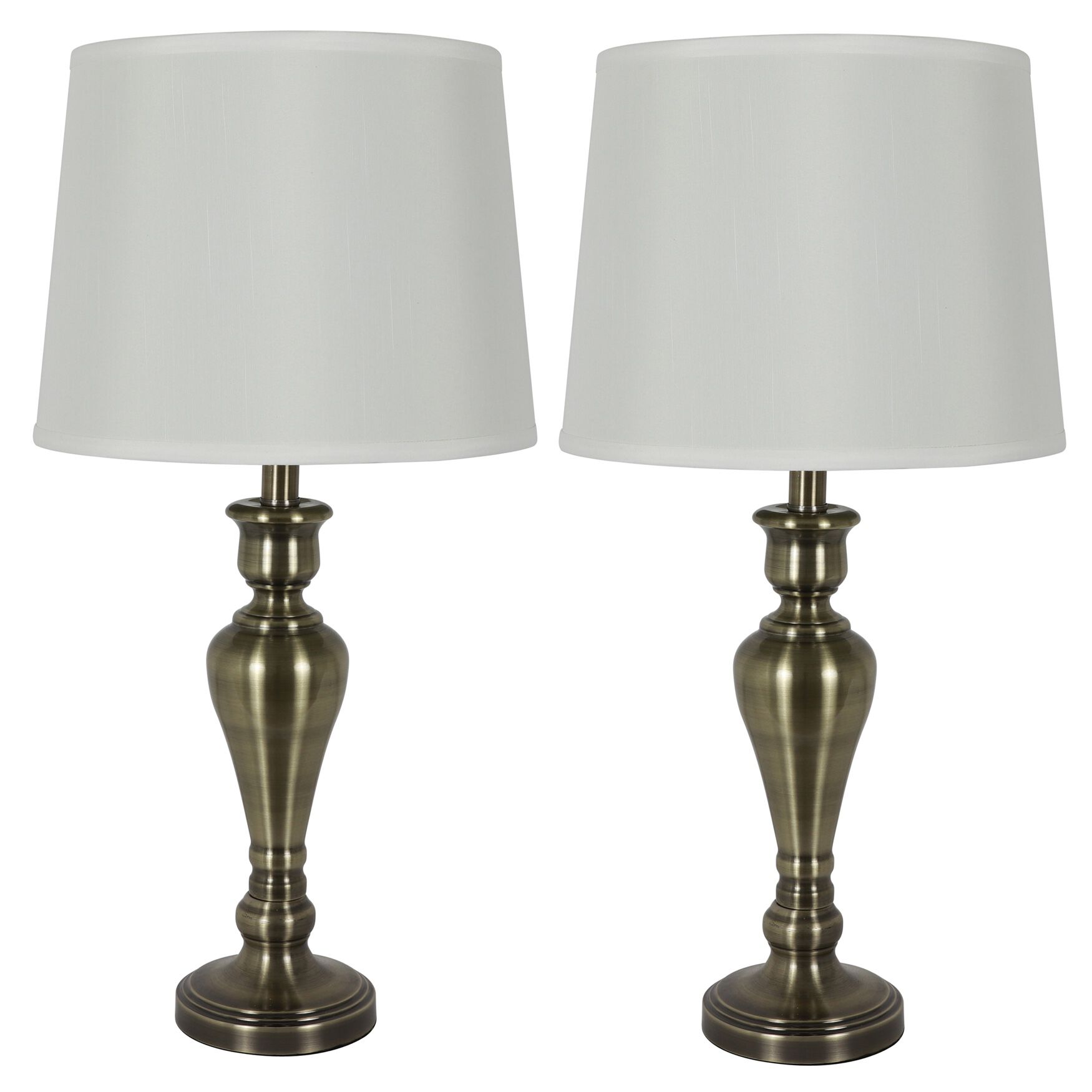 antique brass touch bedside lamps