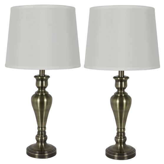 Antique Brass Touch Control 2 Pack, Touch Control Lamps