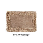 Shaggy Border Bath Rug Mat, 2 Pc Set (17" X 24" | 20" X 20"), , on-hover image number null