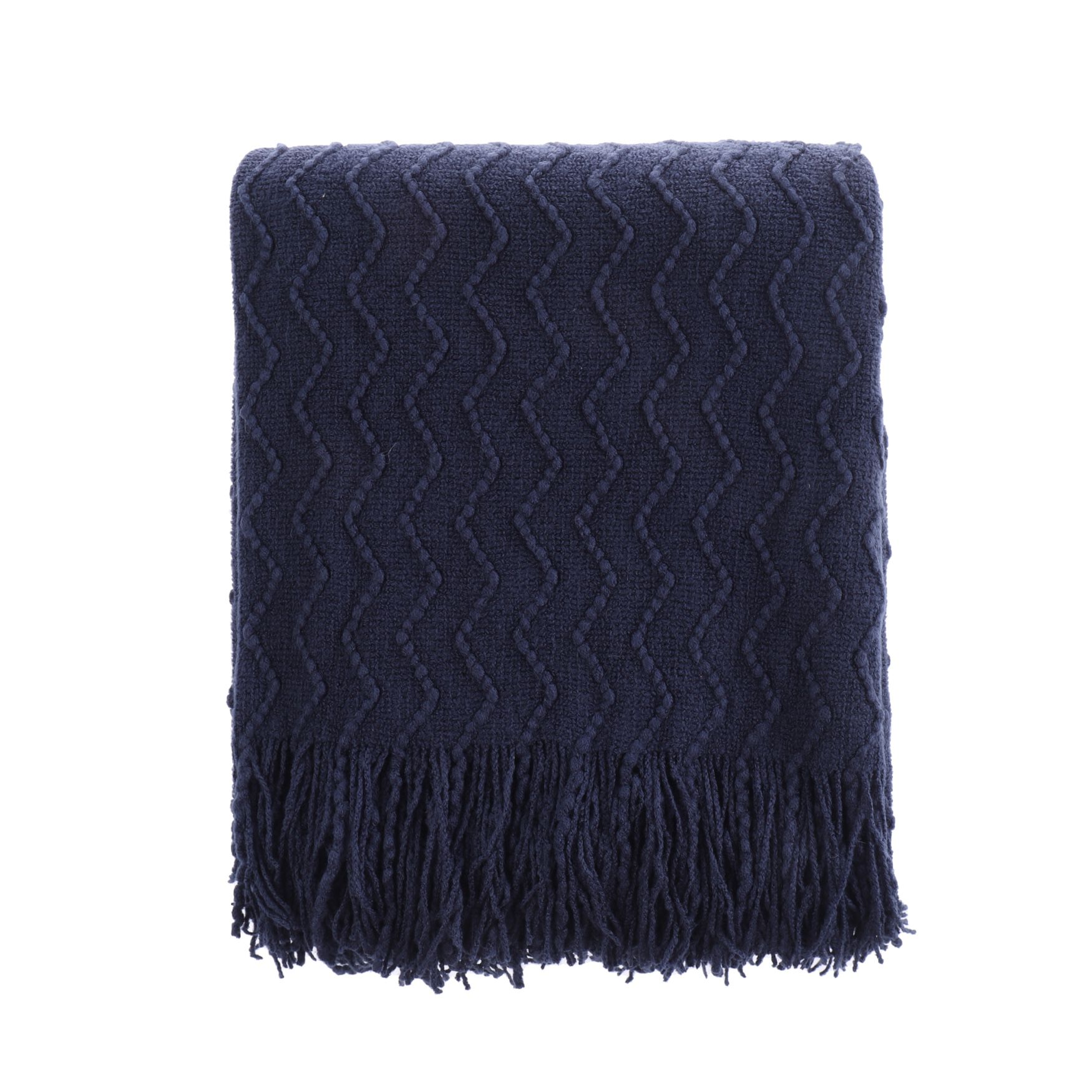 Battilo Home Lightweight Throw Blanket Textured Solid Soft Sofa Couch Cover Decorative Knitted Blanket 50" x 60