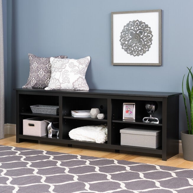 Prepac Sonoma 72 inches TV Stand, Black, , alternate image number null