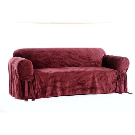 Royal Velvet Slipcover, MERLOT, hi-res image number null
