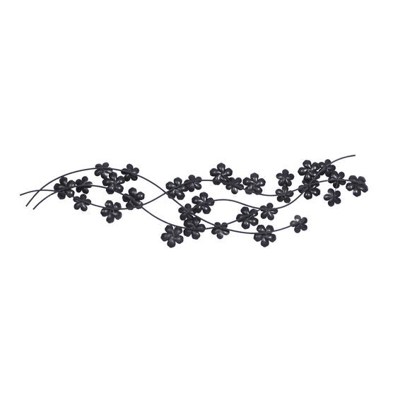 Purple Metal Glam Floral Wall Decor, , alternate image number null