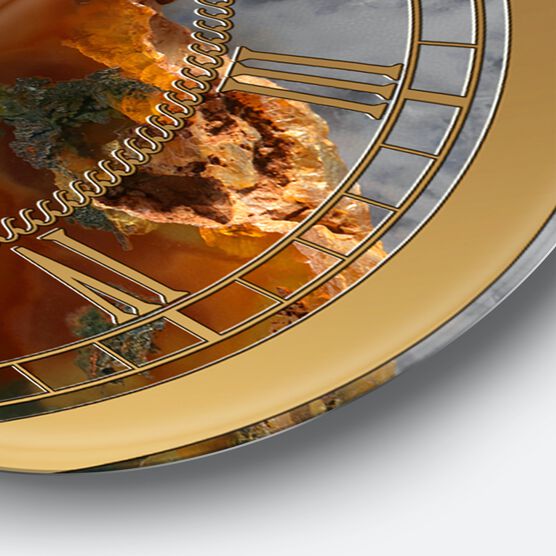 Mineral Slice Xv Oversized Fashion Wall Clock, , alternate image number null