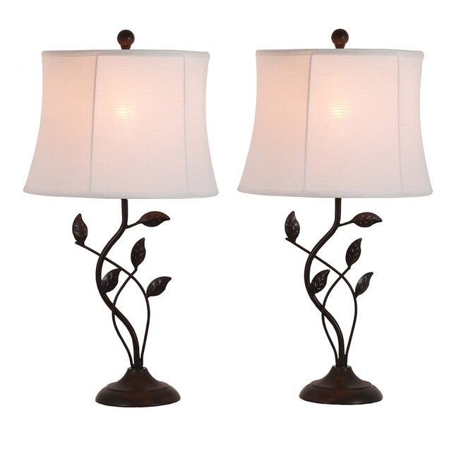 Organic Leaf 2-Pack Table Lamps , , alternate image number 4